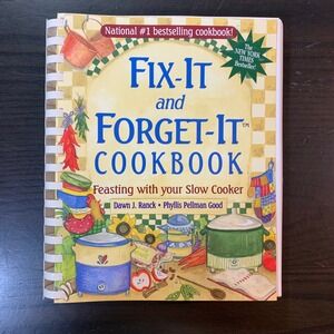 Fix-It and Forget-It Cookbook Slow Cooker Recipes Ranck Good Plastic Comb 2001